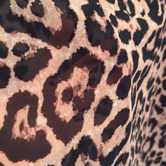 Leopard Print Button-Up Blouse - Picture 13 of 13